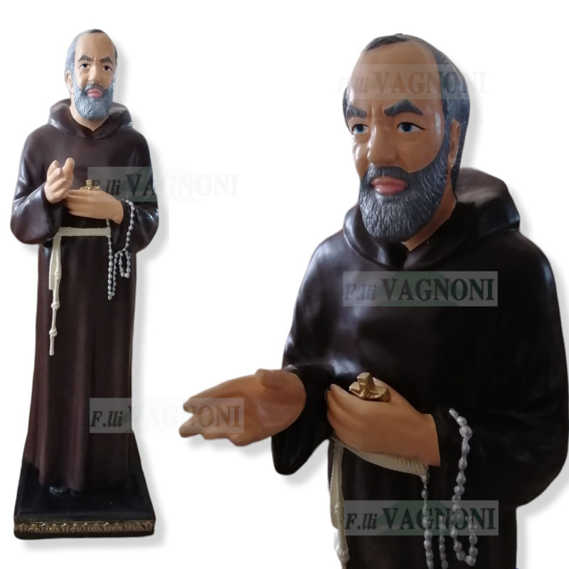 STATUA PADRE PIO IN VETRORESINA Cm. 140